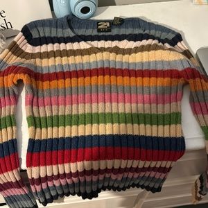 striped large sweater